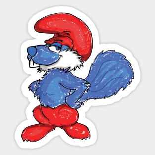 Blueberry Dadah Squrrel Sticker